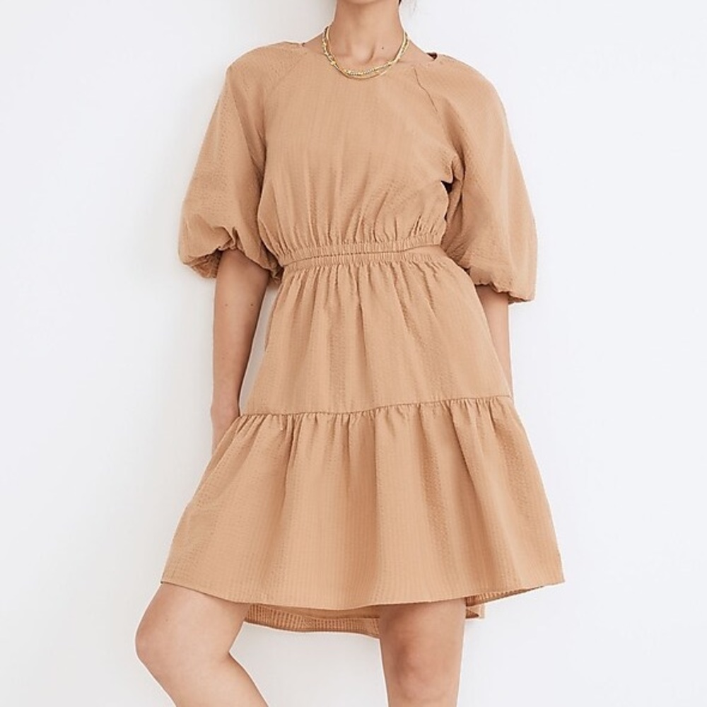 🆕 Madewell Puff Sleeve Mini Dress